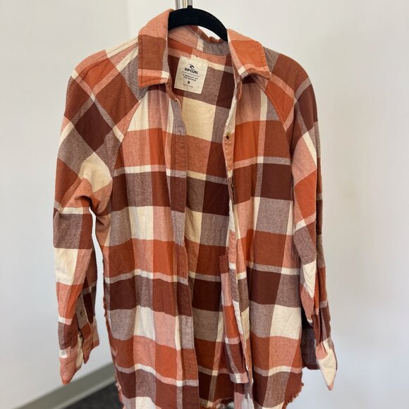Rip Curl Pacific Dreams Cotton Flannel Shirt - Size Small - Picture 2 of 7